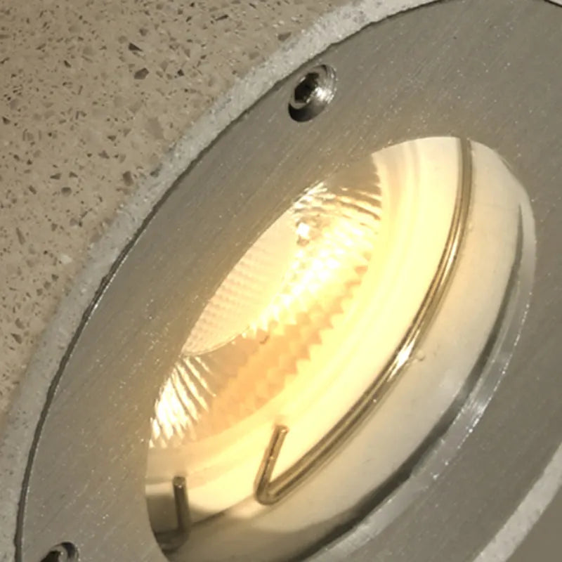 Ray aplică de perete pentru exterior minimalist cilindric cu două surse de lumină din ciment, negru/alb