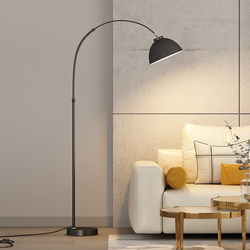 Mira modern Arc metal lampadar, negru/Red/Yellow, în culoare roșie, în culoare galbenă
