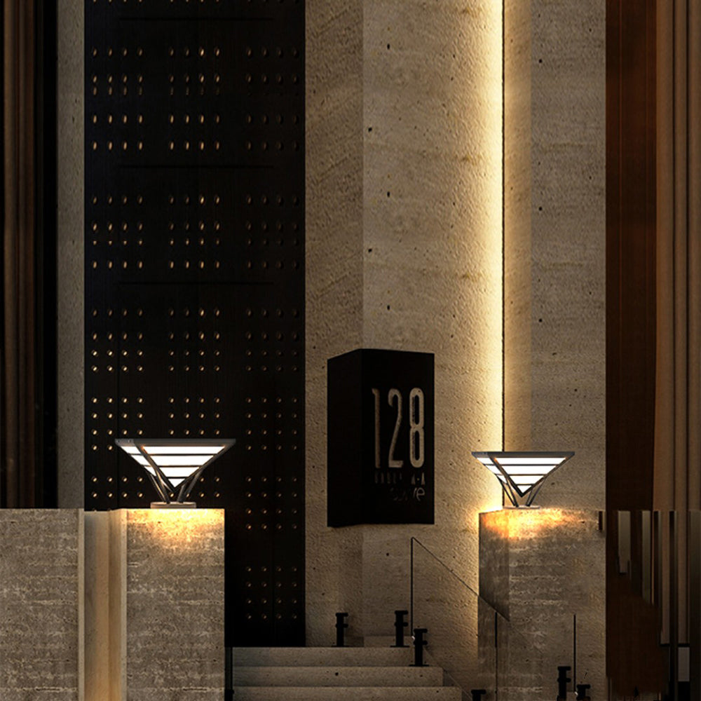 Ray modern Diamant metal Lumină de Drum pentru Peisaj exterior