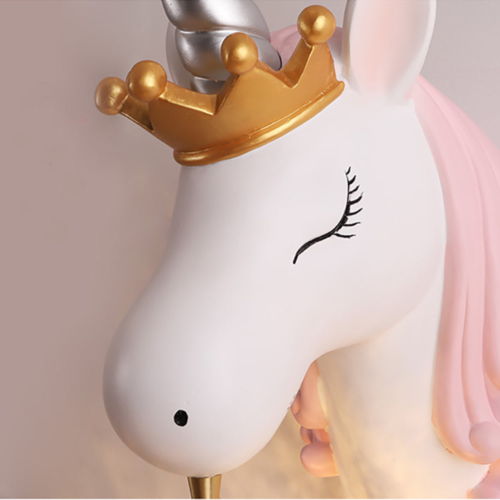 Arisha modern Unicorn/Strawberry Art aplică de perete, Roz/Albastru
