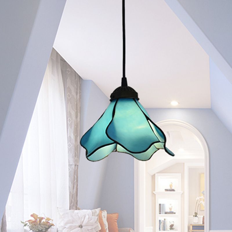 Arisha floare rășină lampă suspendată, Albastru/Roz, 1/3 surse de lumină