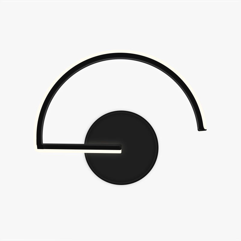 Arisha aplică de perete minimalistă Lineară Semicirculară din metal Decorativ