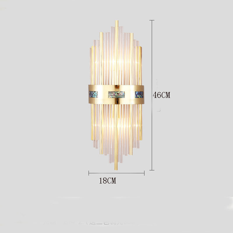 Kristy aplică de perete cu cristal, lampă de noptă ∅18CM
