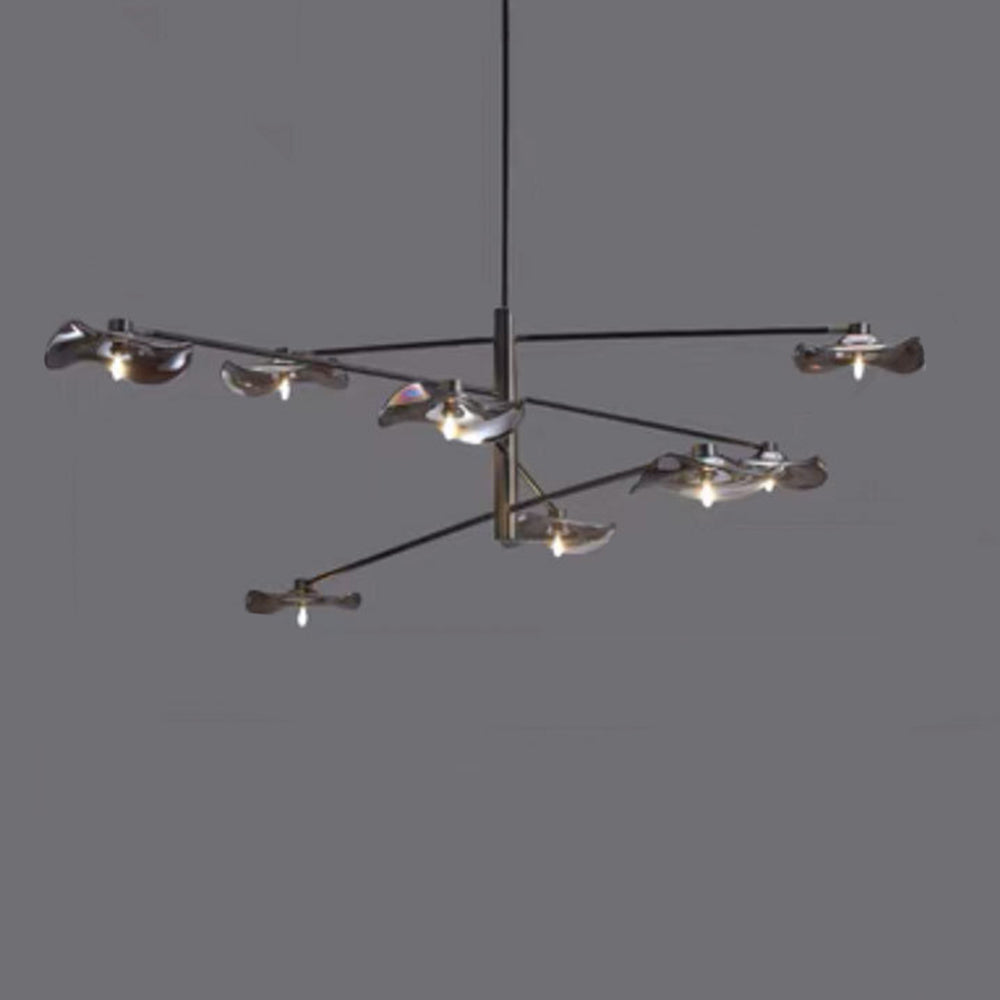 Arisha modern ramură metal lampă suspendată, Transparent/Multi-color