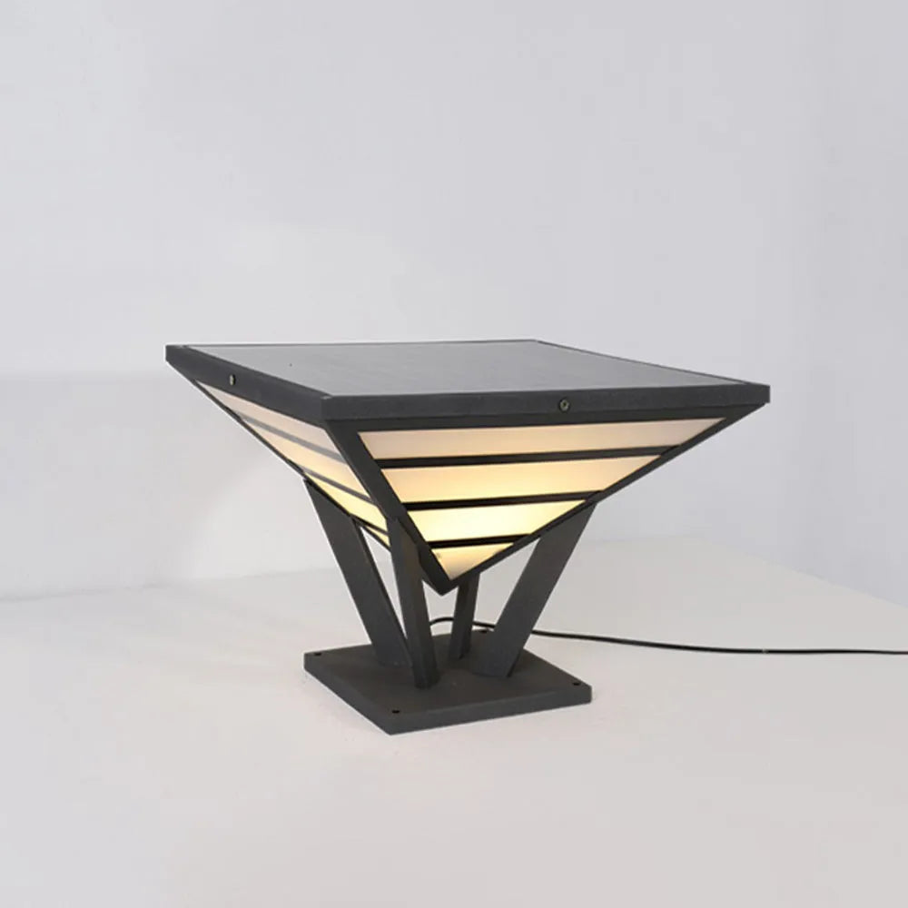 Ray modern Diamant metal Lumină de Drum pentru Peisaj exterior