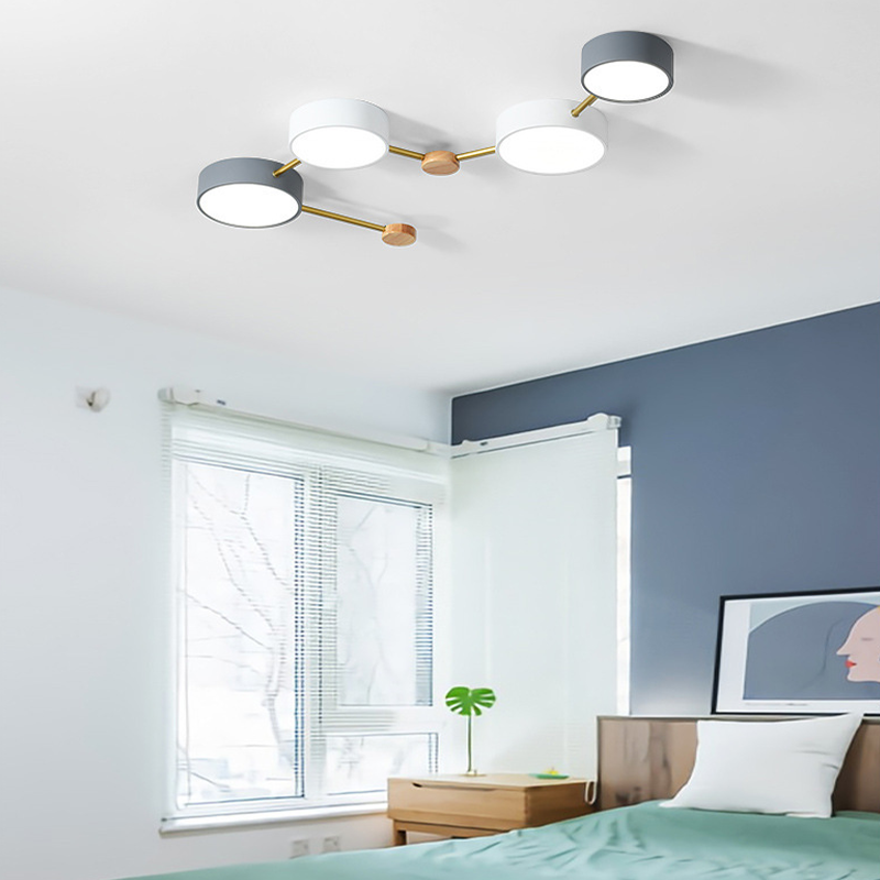 Arisha plafonieră aplicată LED modernă pentru living/Cameră de Dormit alb Gri