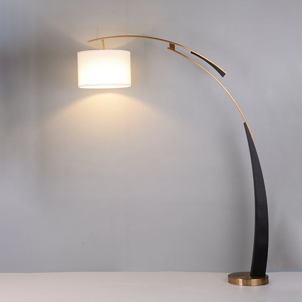 Salgado lampadar 3 temperatură de culoare Switchable, Artificial material textil/metal, cu trei temperaturi de culoare