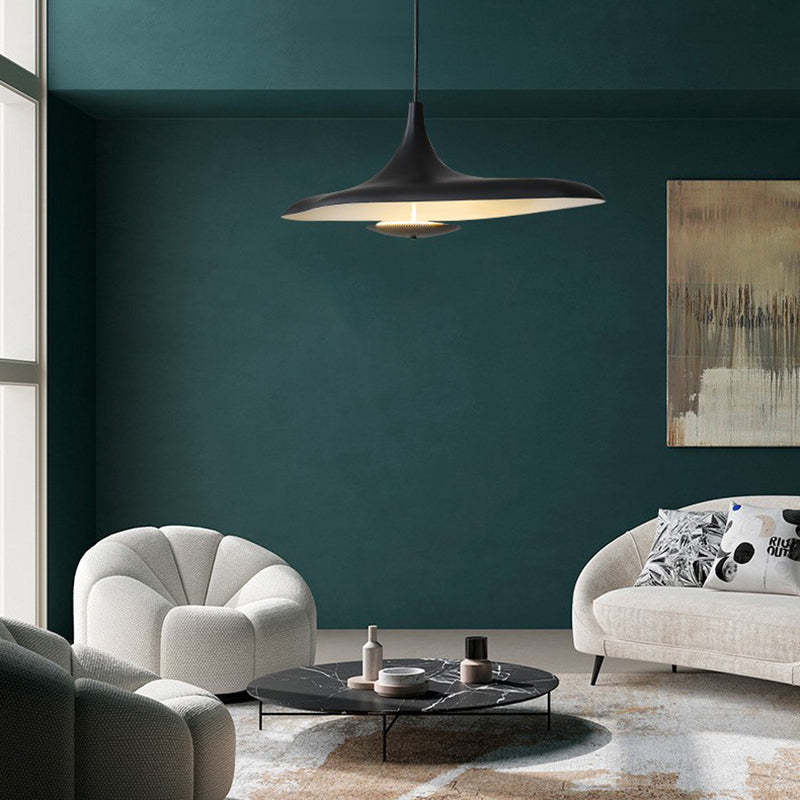 Arisha lampă suspendată modernă minimalistă din rășină, neagră/albă