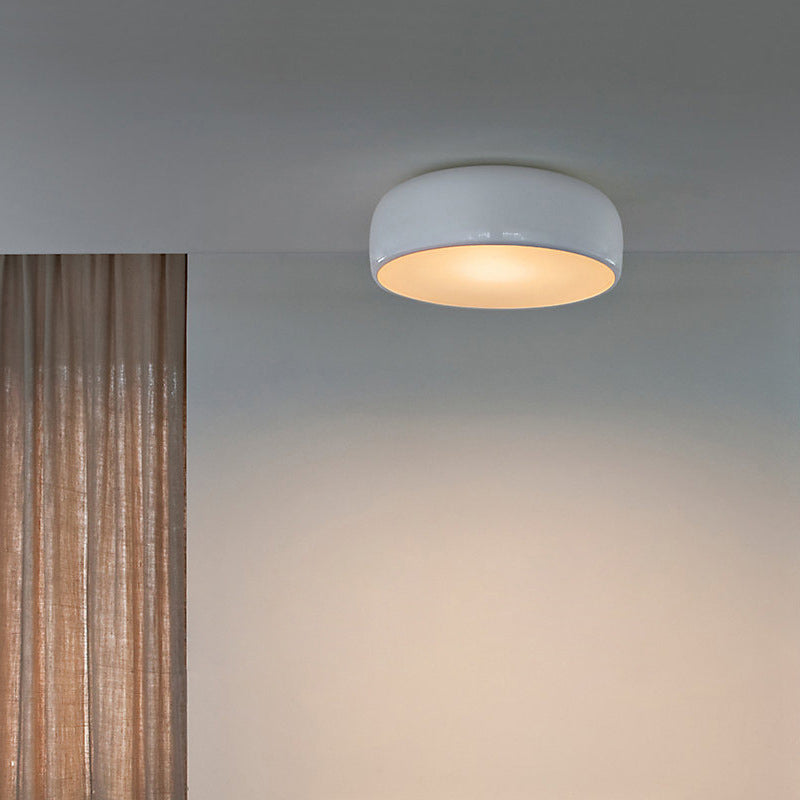 Arisha lampă de tavan modernă cu formă de farfurie din metal, negru/alb