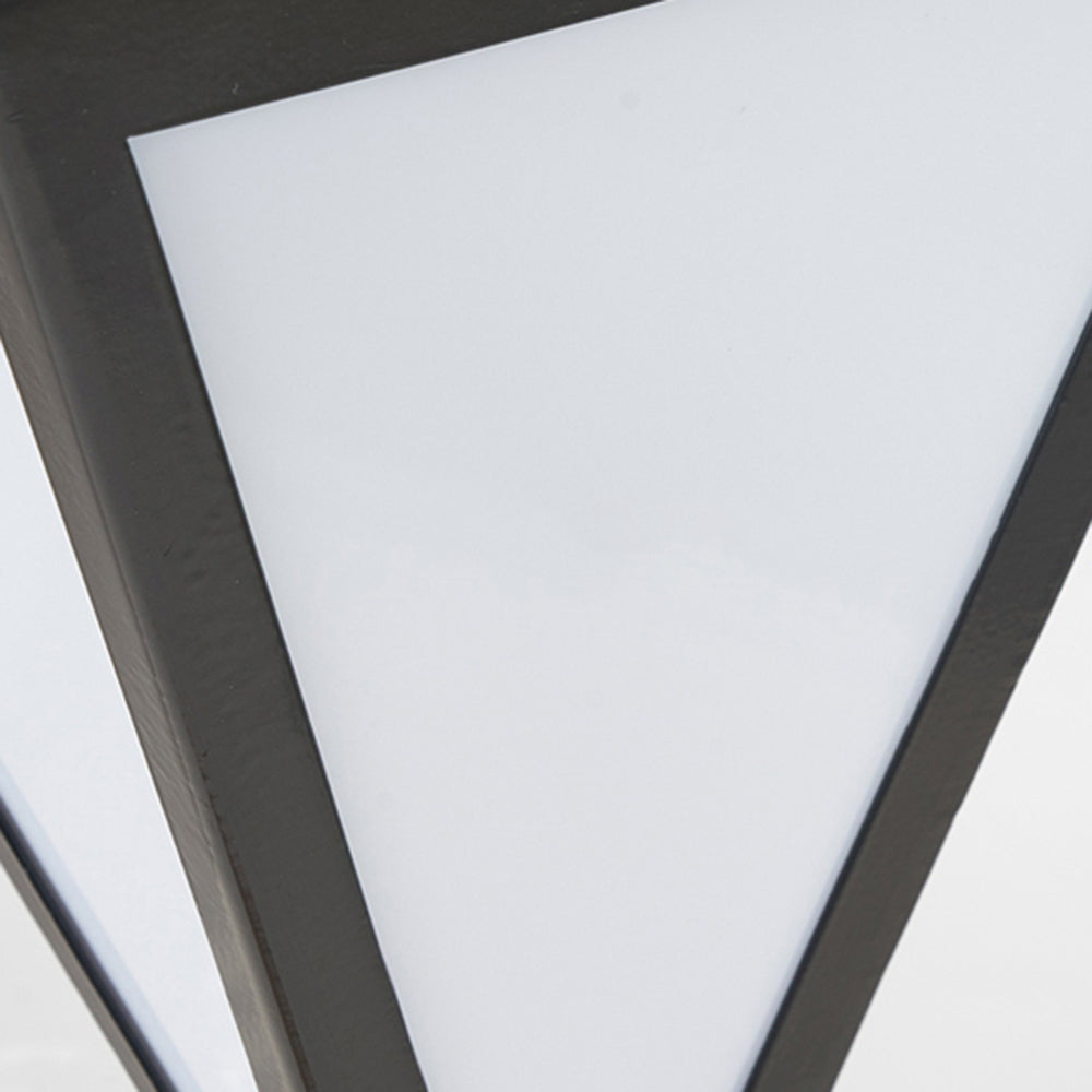 Ray lampă de drum modernă pentru exterior, solară, din metal, conică, neagră