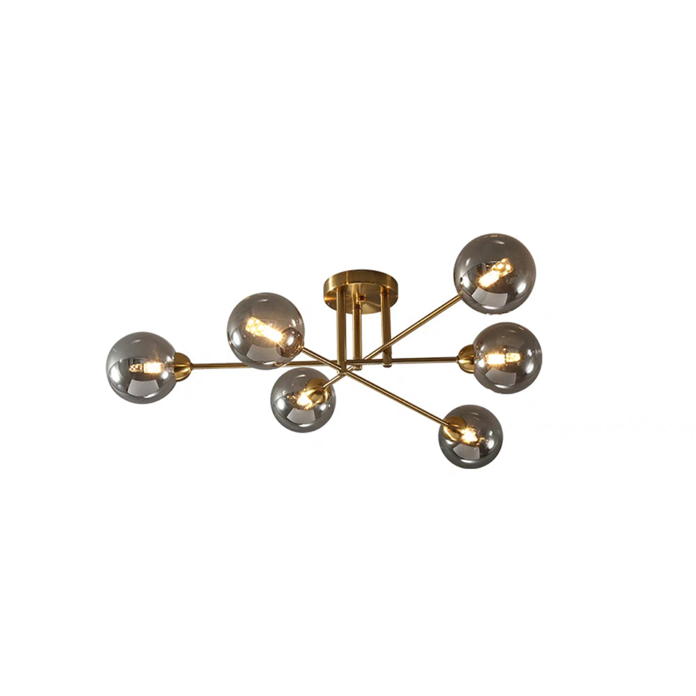 Valentina industrial sticlă glob candelabru LED, 6 Stil