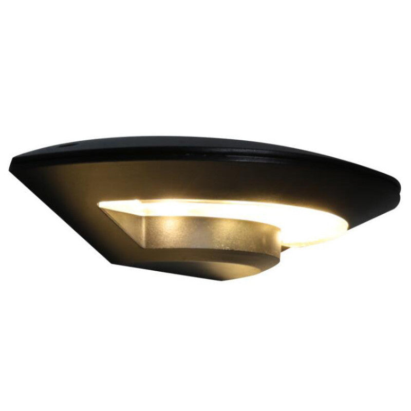 Ray aplică de perete Flying Saucer, metal LED, negru, pentru exterior
