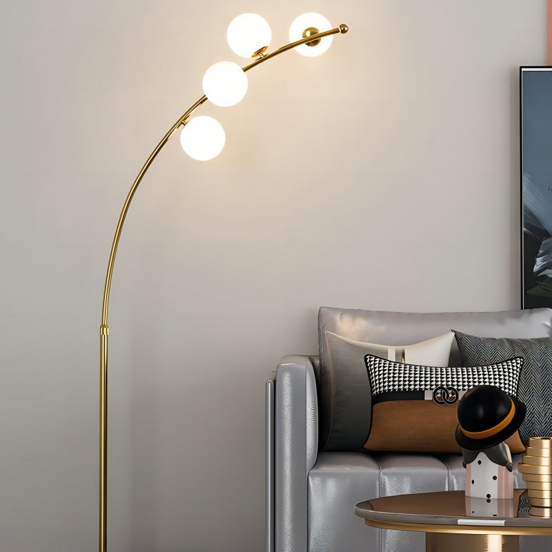 Valentina modern Arc Multi Head Bubble lampadar negru/Aur