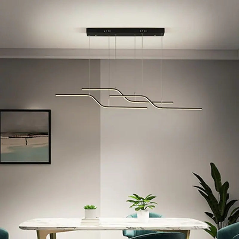 Arisha lampă suspendată minimalistă geometrică din metal 3, Sufragerie