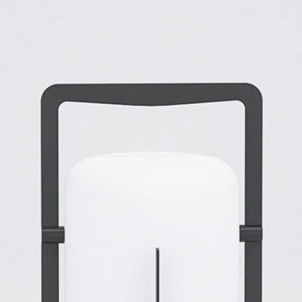 Ray lampadar minimalist din sticlă/acrilic pentru exterior, pe traseu, alb