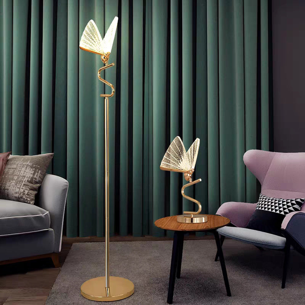 Candelabru modern în formă de fluture pentru masă și lampadar, 4 stiluri