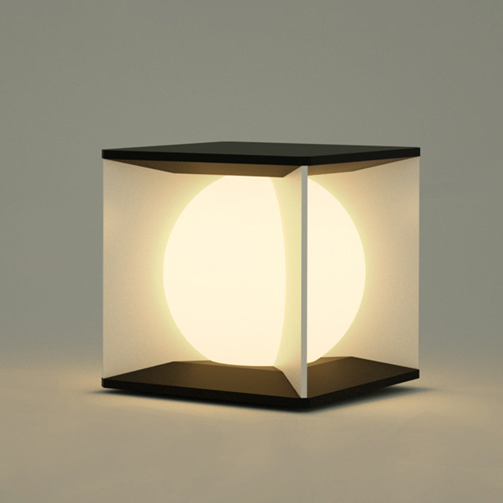 Ray modern Moon Outdoor Pier-Mount Pillar Light