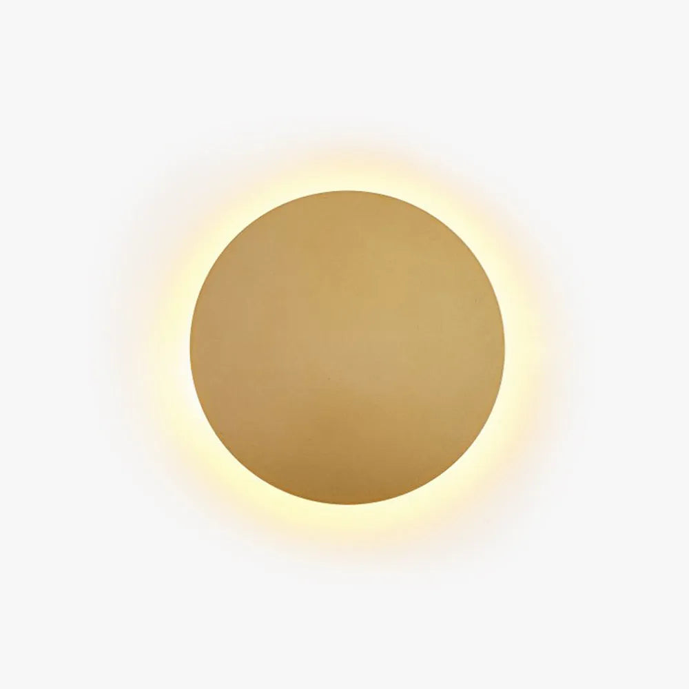 Arisha lampă de perete rotundă minimalistă montată pe perete, metal, pentru living/cameră de dormit