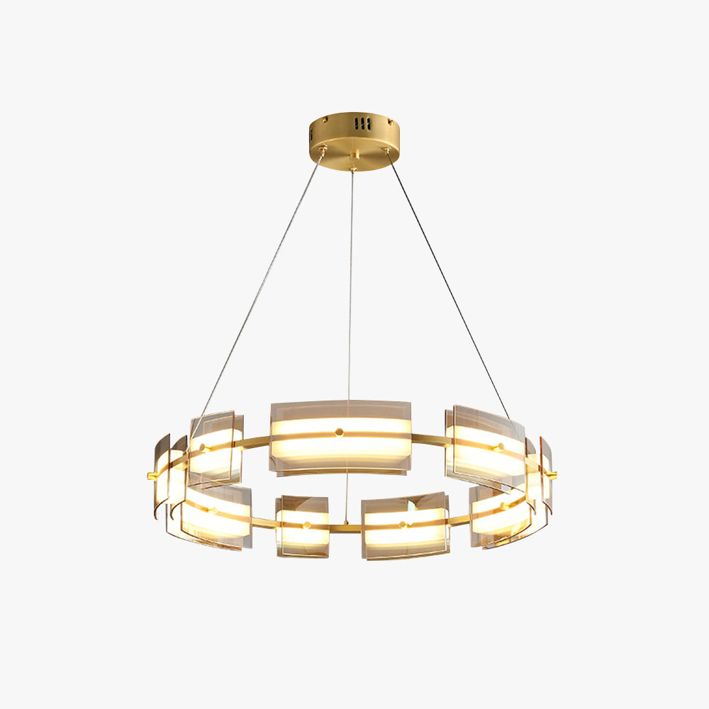 Arisha lampă suspendată minimalistă metal neagră cu finisaj auriu