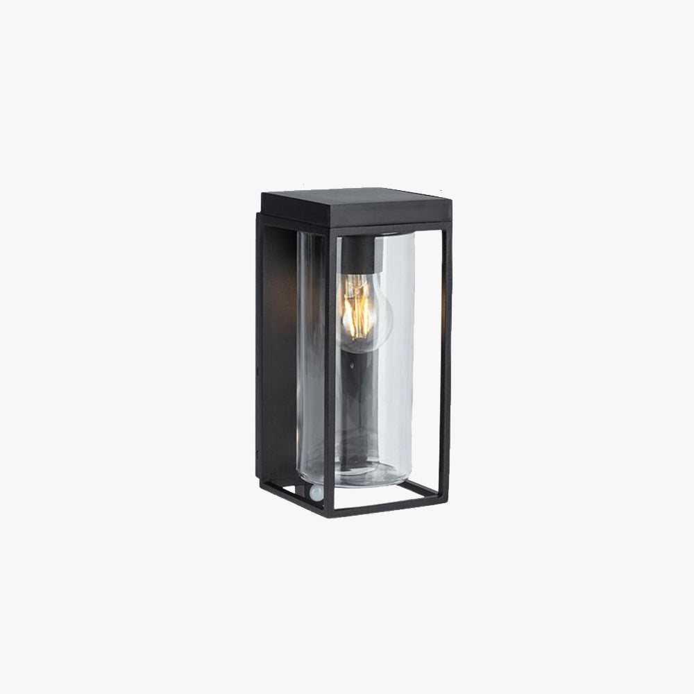 Ray aplică de perete pentru exterior modern Rectangular Solar Waterproof sticlă Outdoor aplică de perete