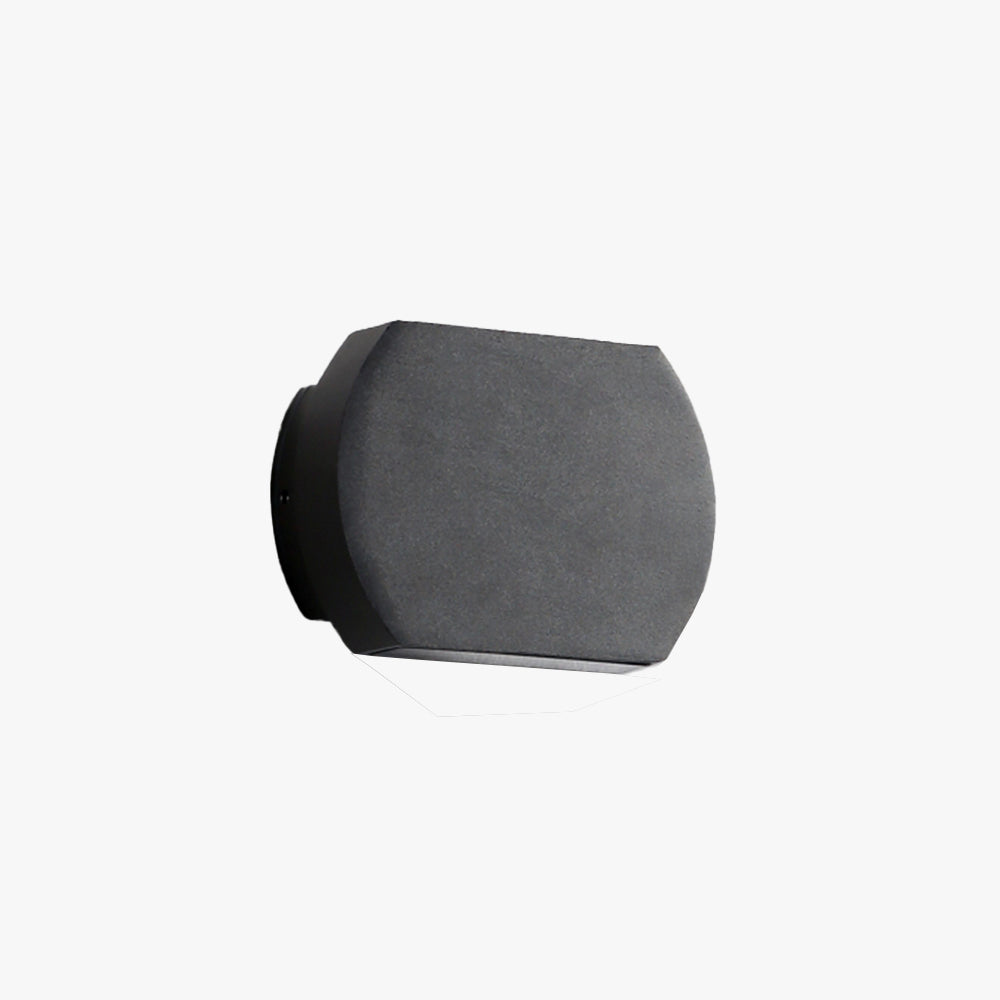Ray aplică de perete pentru exterior minimalist geometric din metal, negru/gri