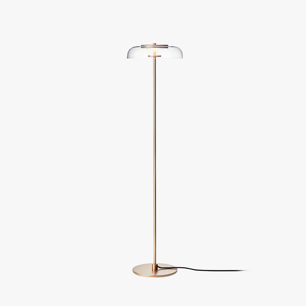 Salgado lampadar Transparent din metal și sticlă, Culoare 2