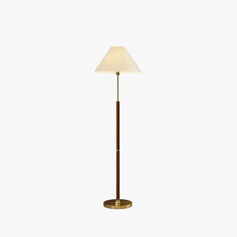Ozawa lampadar cu plisuri din lemn natural, 2 Culoare
