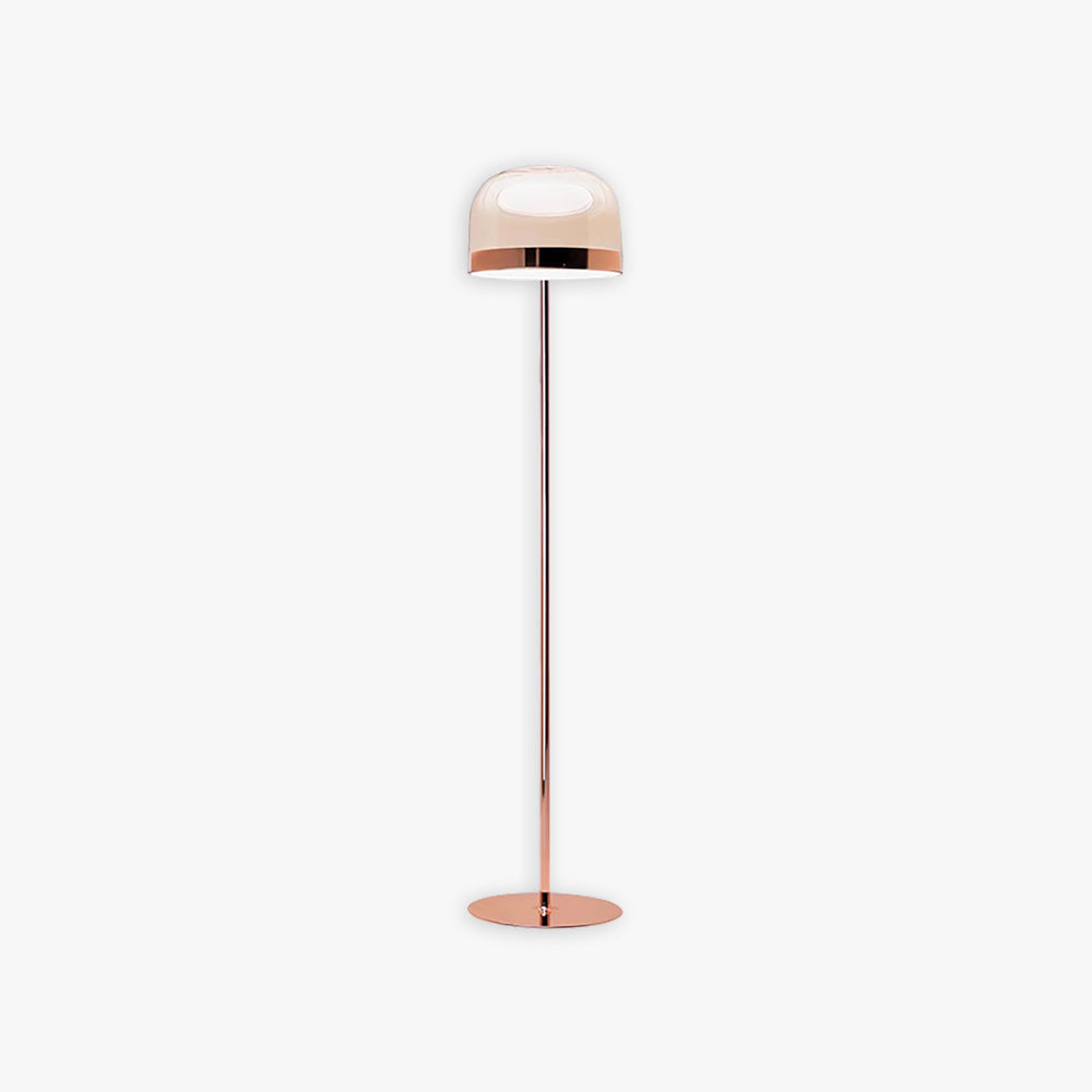 Salgado modern lampadar cu Abajur negru și Rose auriu, L 135/175CM
