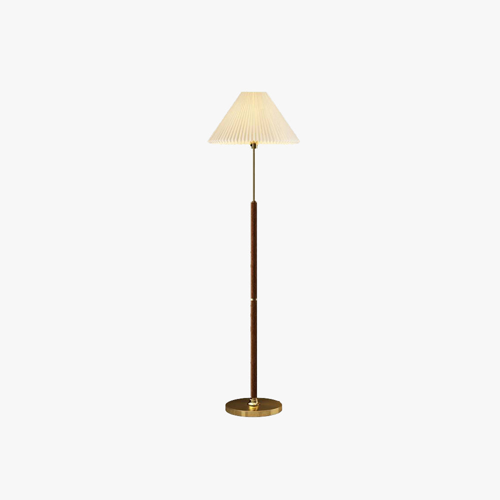 Ozawa Simplu lemn de Nuc/metal/Tesut, lampă de Masă/lampadar, pentru living, din material textil