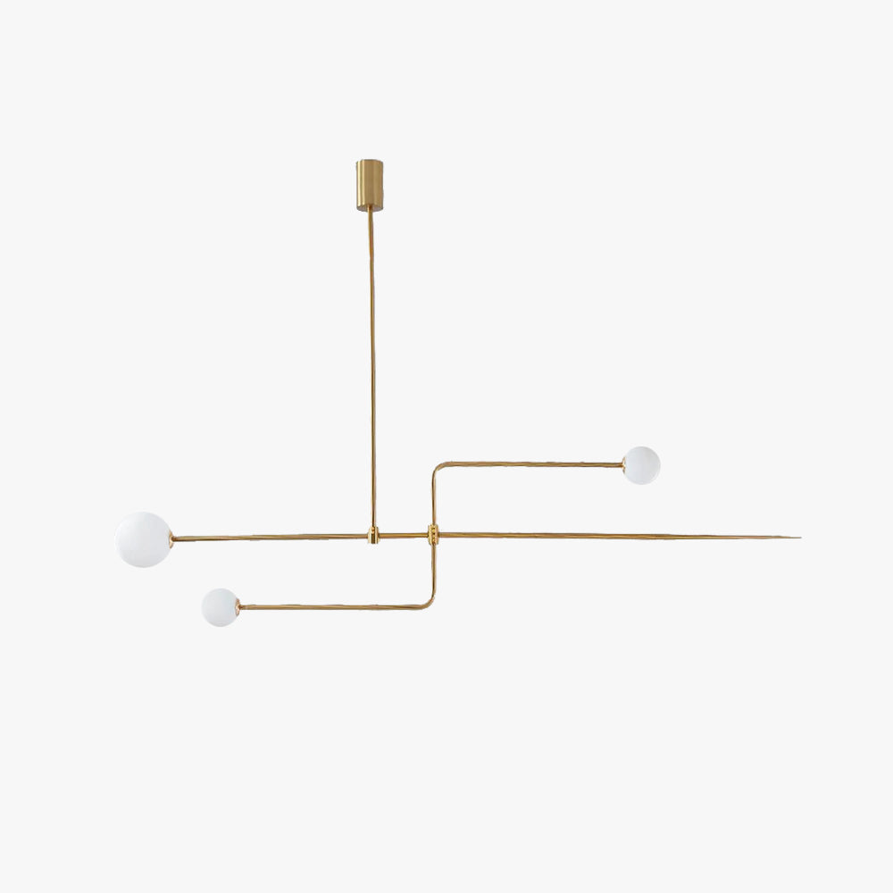 Arisha minimalist Linear Mobile lampă suspendată, neagră