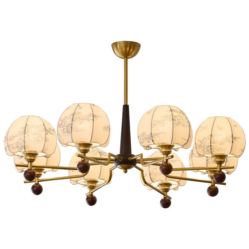 Acarira Premium Artă Nordic Bloom candelabru din lemn și Textil