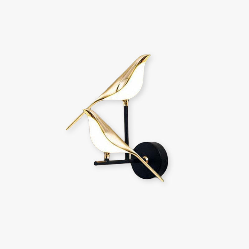 Arisha minimalist Magpie Bird metal aplică de perete pentru cameră de dormit