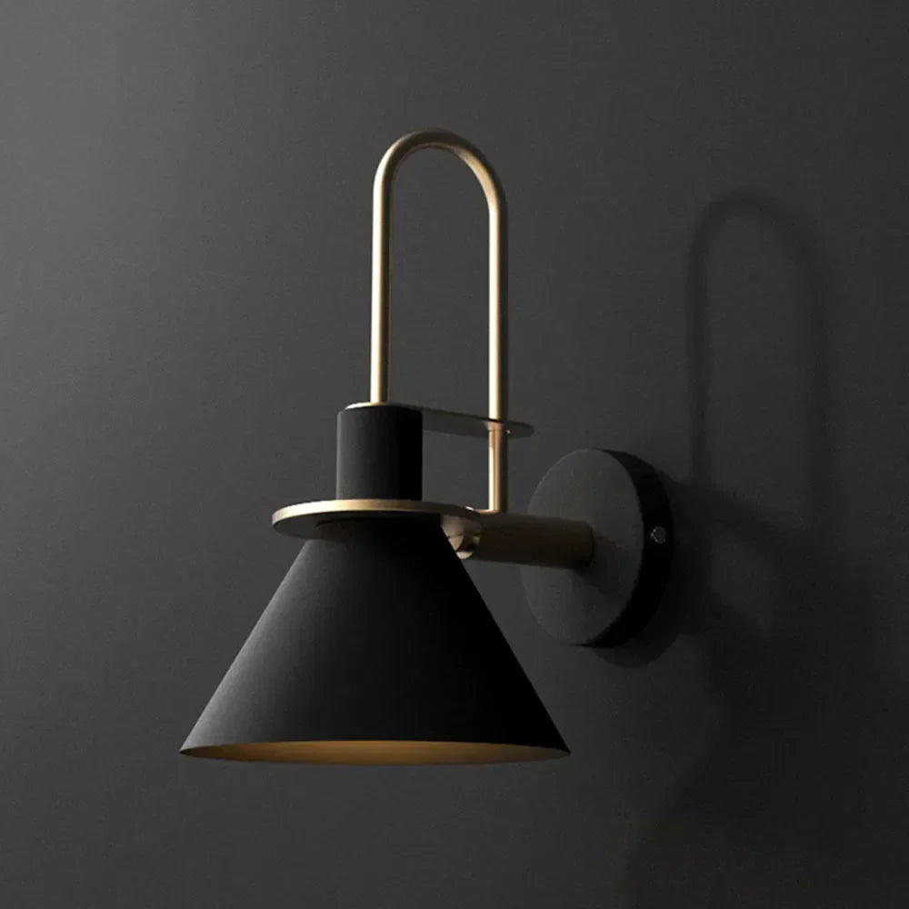 Valentina Vintage Horn formă metal aplică de perete pentru living/cameră de zi/baie, pentru dormitor