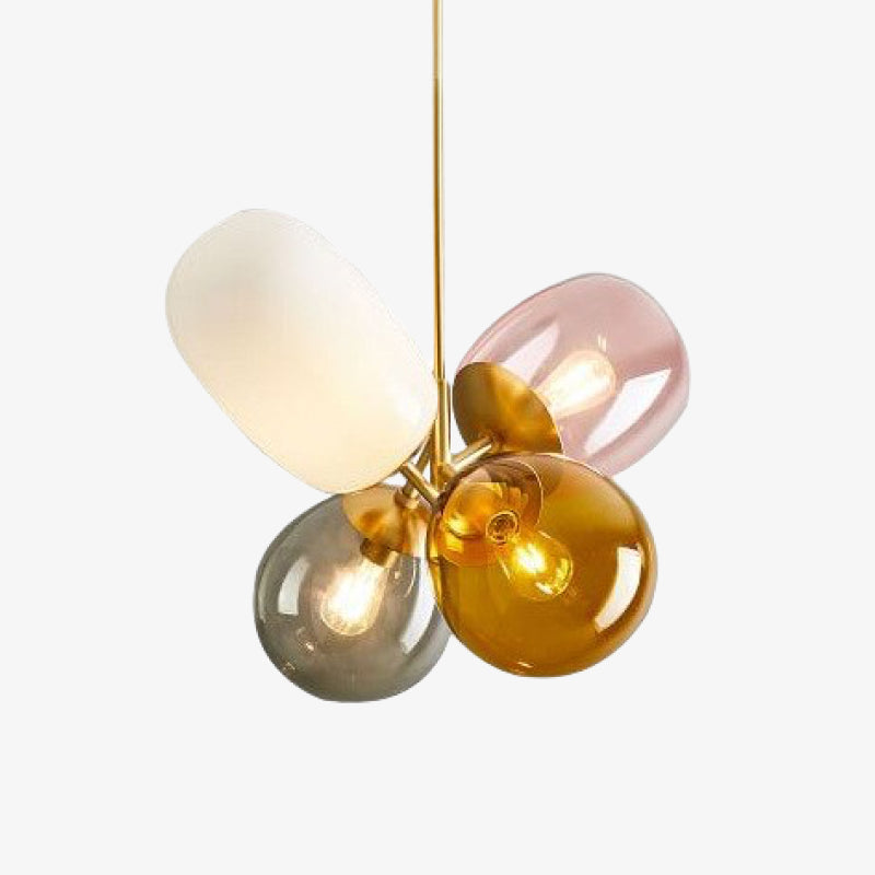 Valentina lampă suspendată creativă din sticlă în formă de balon colorat