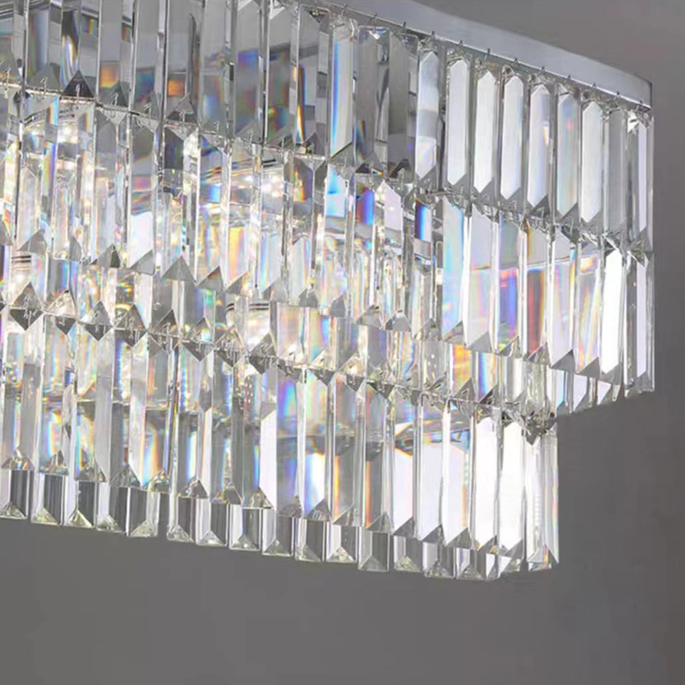 Kristy lampă suspendată Art Deco modern LED, cristal/metal
