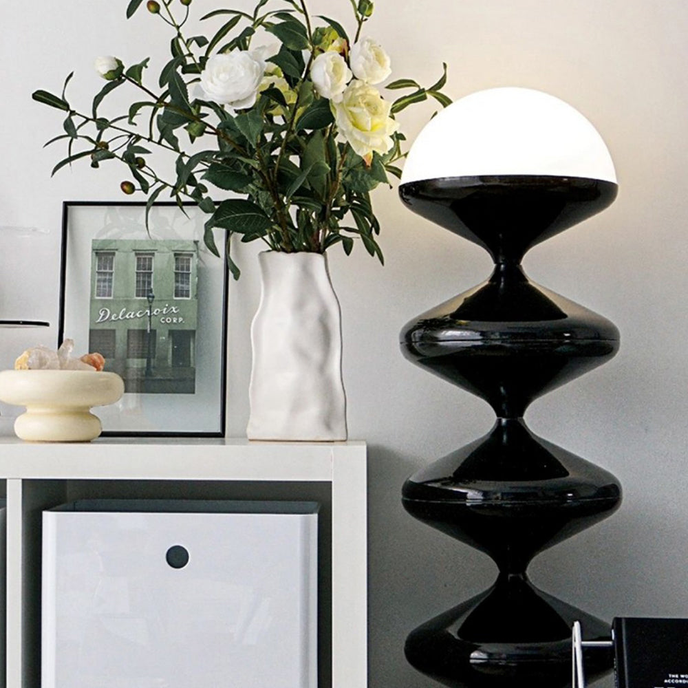 Salgado Bauhaus Gourd lampadar, negru/alb