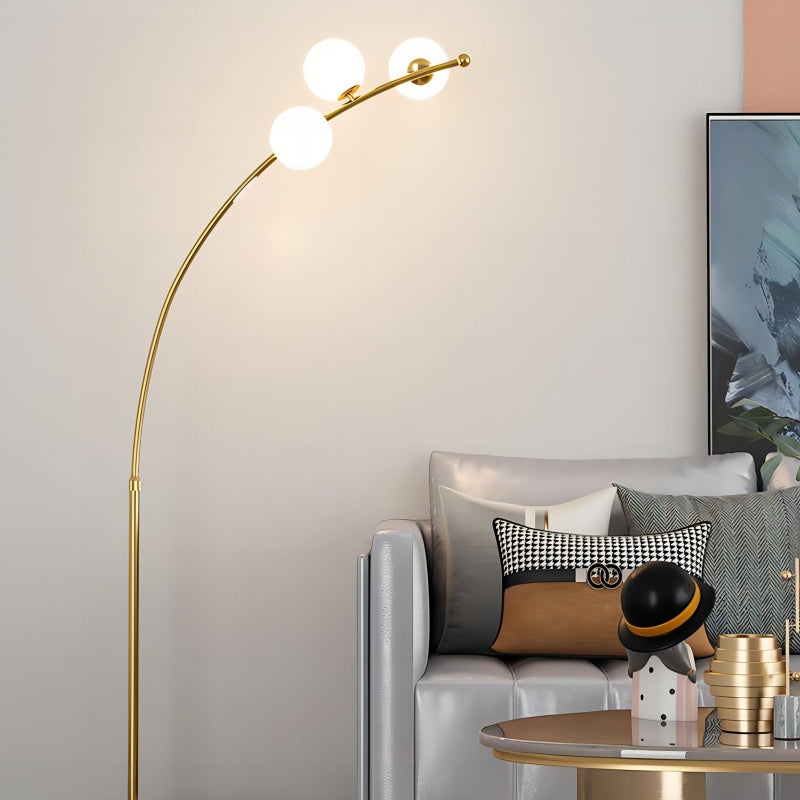 Valentina modern Arc Multi Head Bubble lampadar negru/Aur