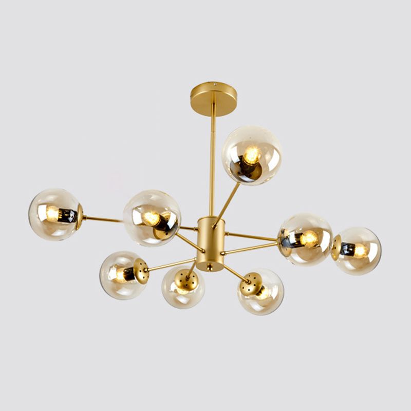 Valentina lampă suspendată simplă de design nordic, neagră/aurie