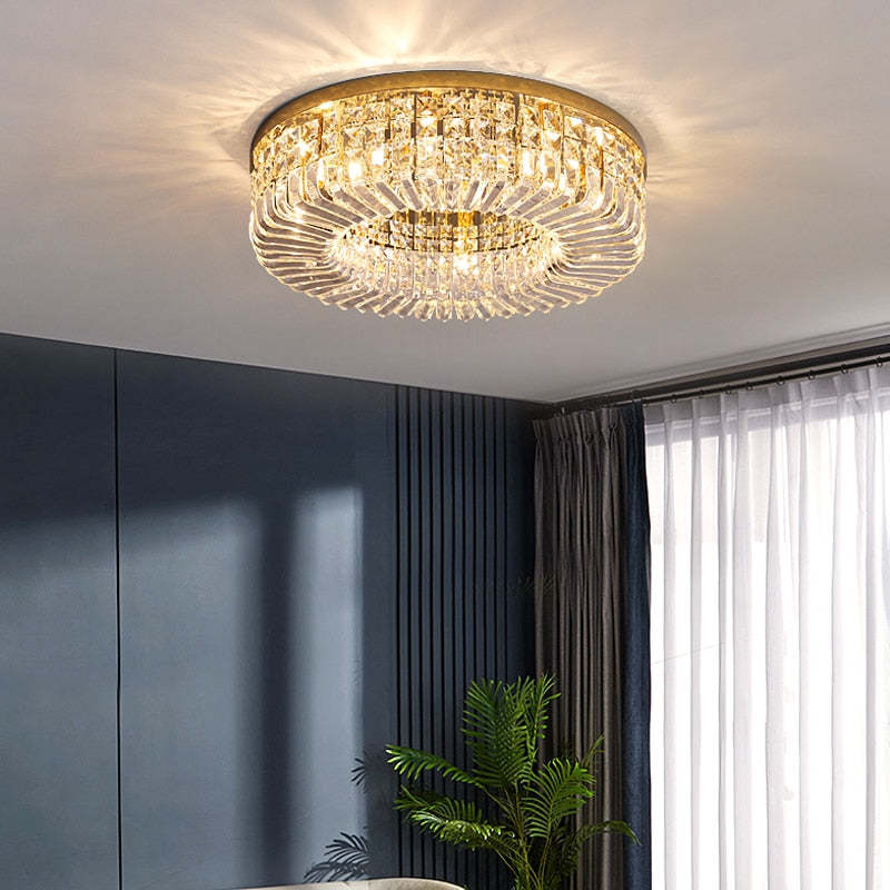 Kristy plafonieră aplicată lux metal/cristal