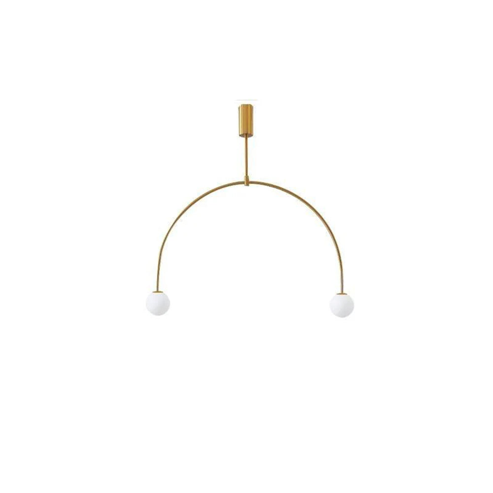Arisha minimalist Linear Mobile lampă suspendată, neagră