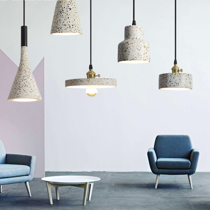 Aria lampă suspendată din piatră modernă, 5 Stil