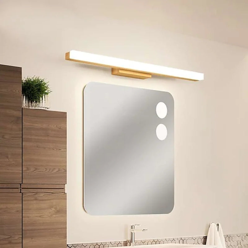 Arisha modern minimalist Linear Wooden aplică de perete, lemn/lemn de nuc