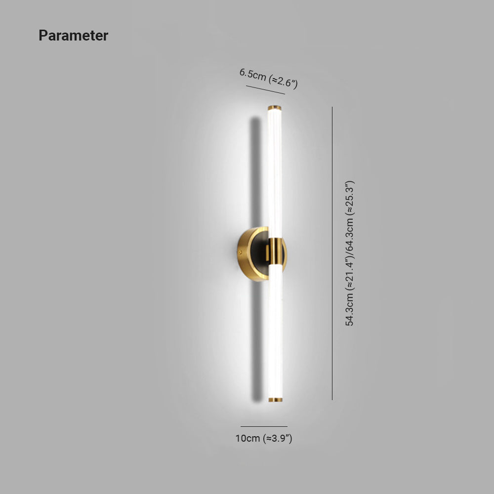 Arisha Designer Linear oglindă Front oglindă aplică de perete