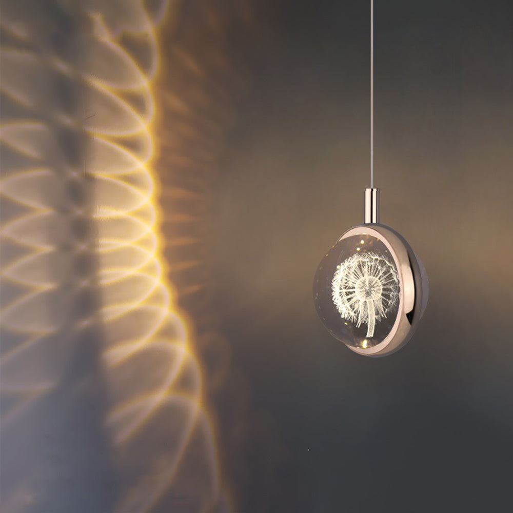 Kristy modern Spherical metal lampă suspendată, Aur