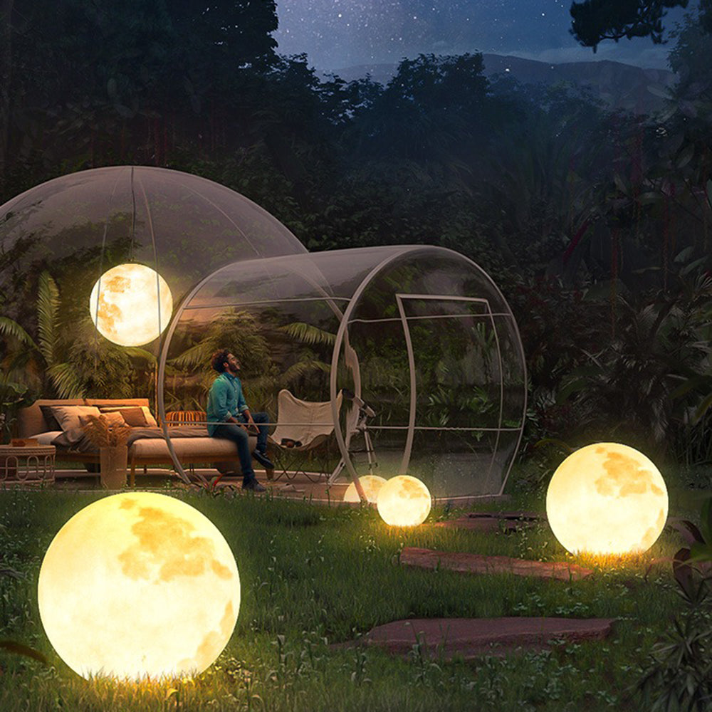 Ray Moon modern Bubble Glod lampă suspendată din metal/rășină/plastic armat cu fibră de sticlă