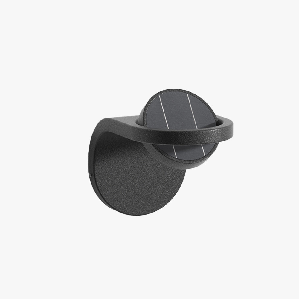 Ray aplică de perete pentru exterior modern Arc metal/ Solar Waterproof Adjustable Outdoor aplică de perete, negru