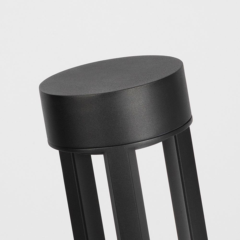 Ray lampă de drum pentru exterior cilindric gol modern, negru
