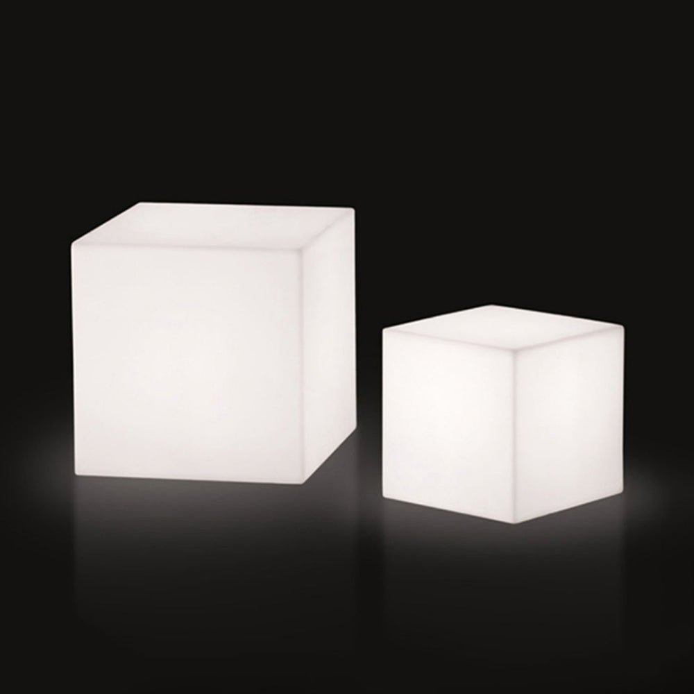 Ray lampă de masă minimaliste pătrată pentru exterior, alb