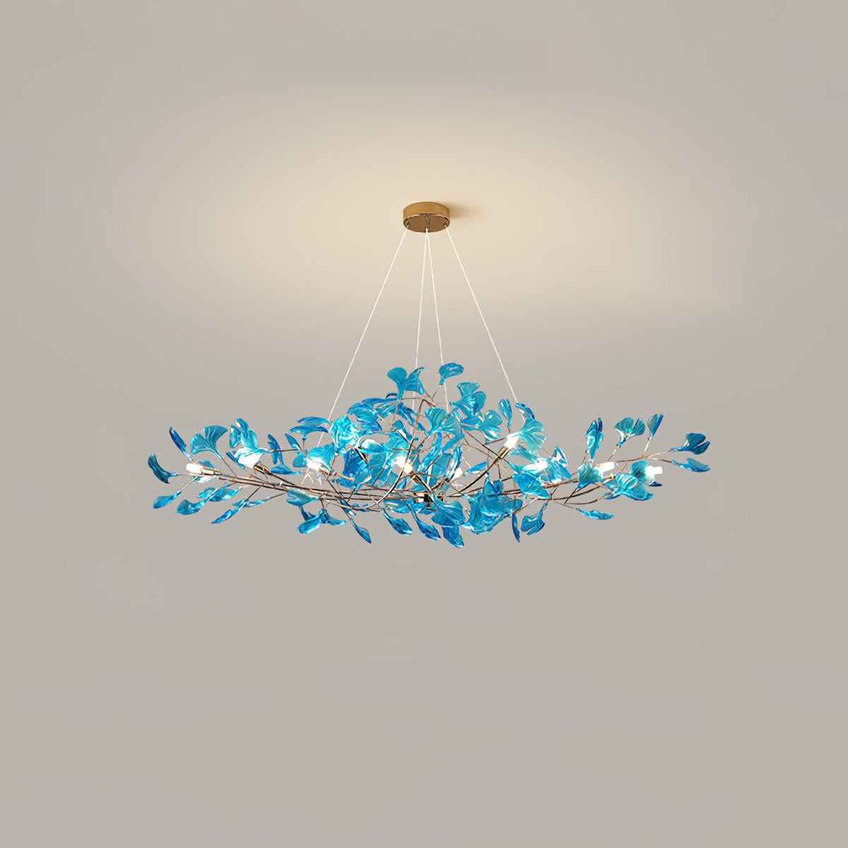 Ava candelabru cu frunze de ginkgo