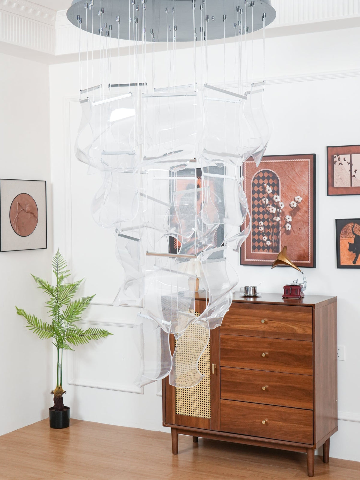 Lucuian candelabru Acrilic LED Abstract Flotant